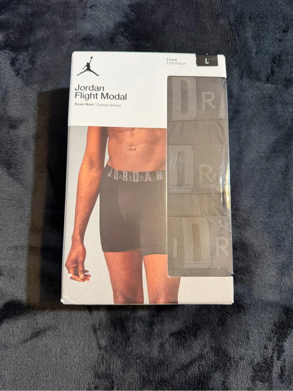Jordan Flight Modal Men's Black Boxer Briefs - 3 Pack Size L🏀